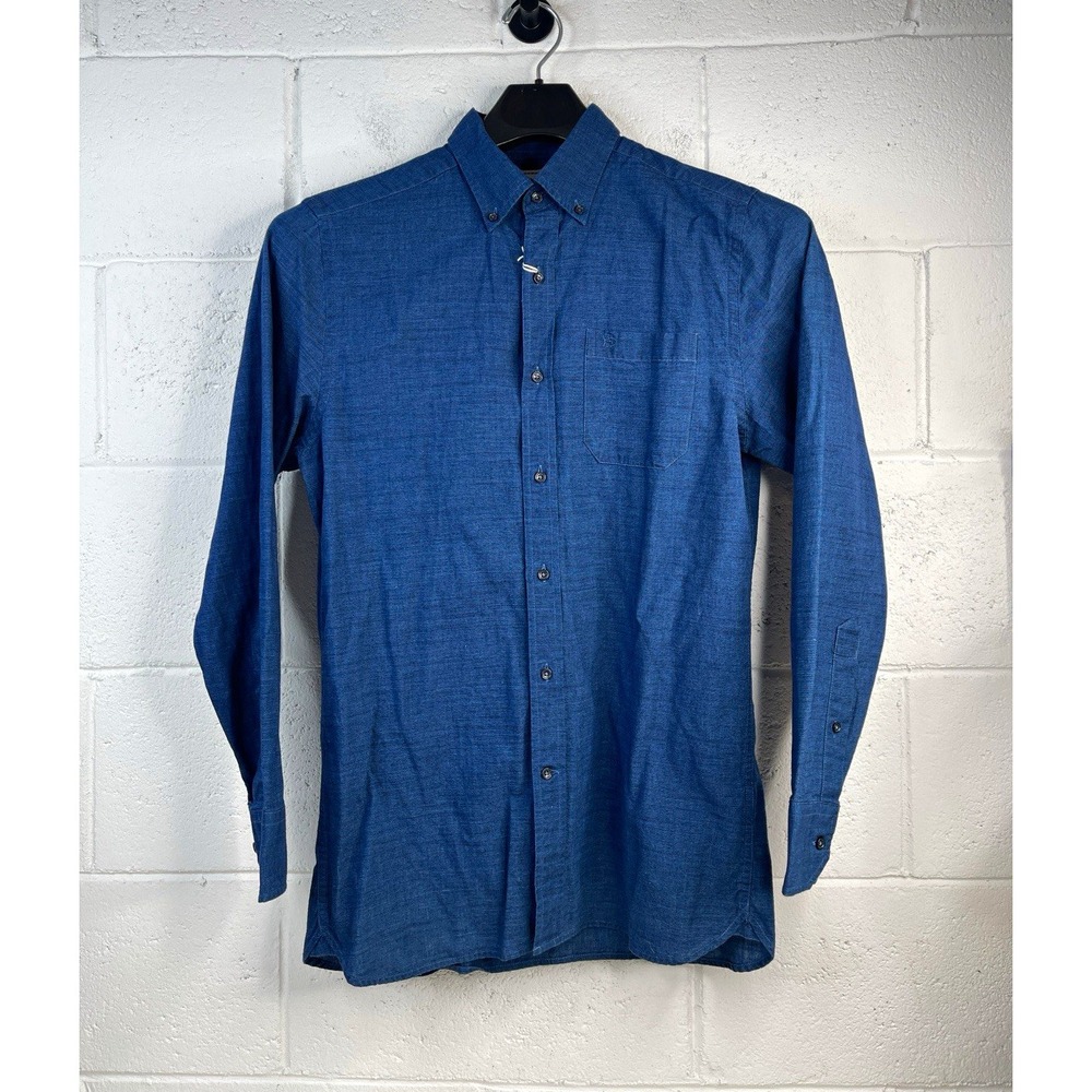 Southern Tide Shirt Men Small Blue Trim Fit Long Sleeve Button Down Cotton NWT